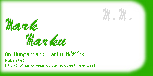 mark marku business card